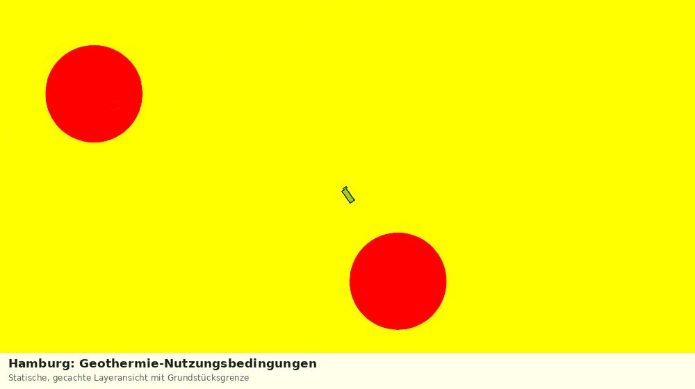 Statische Kartenansicht: Hamburg: Geothermie-Nutzungsbedingungen