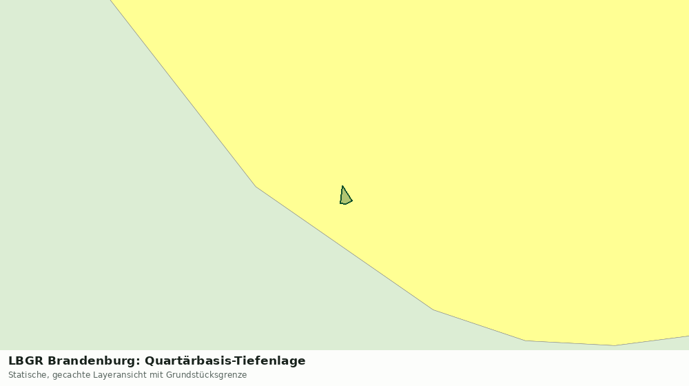 Statische Kartenansicht: LBGR Brandenburg: Quartärbasis-Tiefenlage
