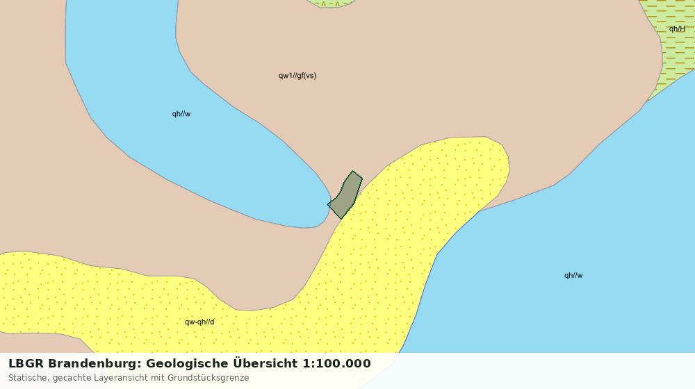 Statische Kartenansicht: LBGR Brandenburg: Geologische Übersicht 1:100.000