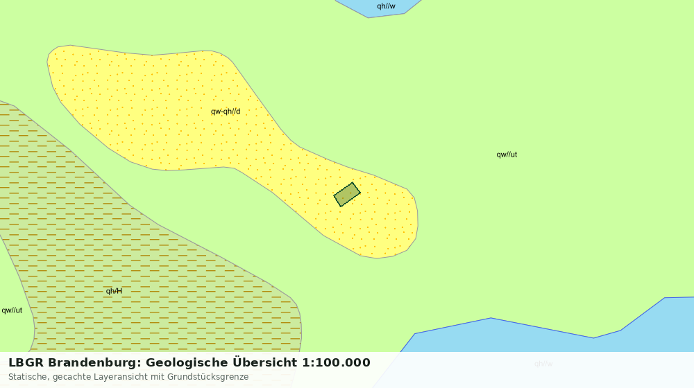 Statische Kartenansicht: LBGR Brandenburg: Geologische Übersicht 1:100.000