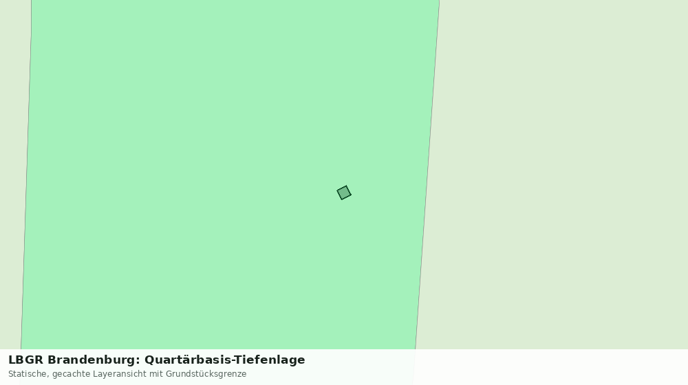 Statische Kartenansicht: LBGR Brandenburg: Quartärbasis-Tiefenlage