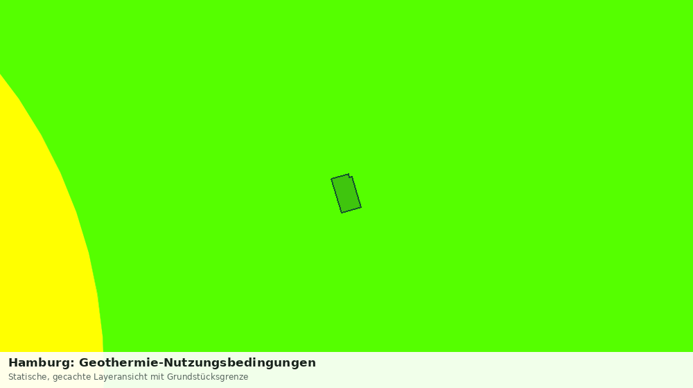 Statische Kartenansicht: Hamburg: Geothermie-Nutzungsbedingungen