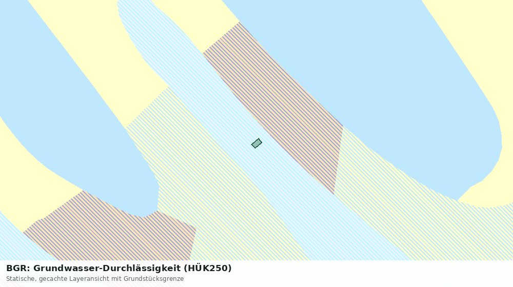 Statische Kartenansicht: BGR: Grundwasser-Durchlässigkeit (HÜK250)