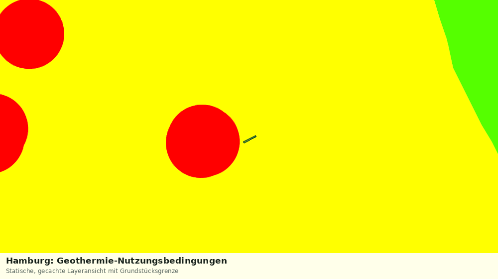 Statische Kartenansicht: Hamburg: Geothermie-Nutzungsbedingungen
