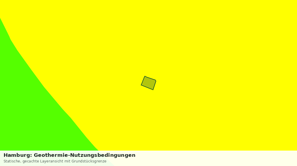 Statische Kartenansicht: Hamburg: Geothermie-Nutzungsbedingungen