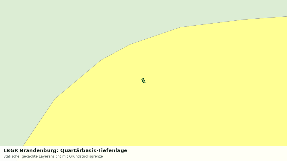 Statische Kartenansicht: LBGR Brandenburg: Quartärbasis-Tiefenlage