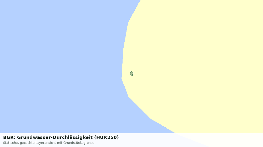 Statische Kartenansicht: BGR: Grundwasser-Durchlässigkeit (HÜK250)