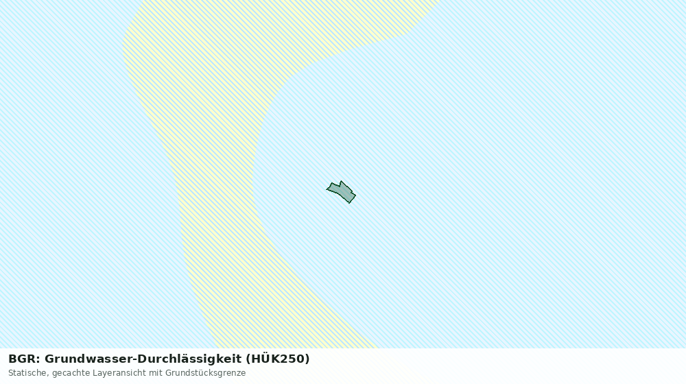 Statische Kartenansicht: BGR: Grundwasser-Durchlässigkeit (HÜK250)