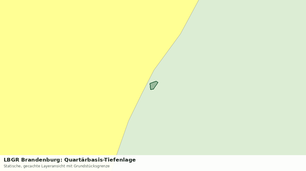 Statische Kartenansicht: LBGR Brandenburg: Quartärbasis-Tiefenlage
