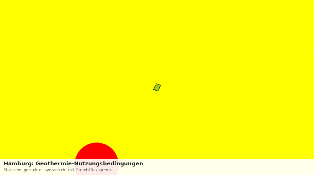 Statische Kartenansicht: Hamburg: Geothermie-Nutzungsbedingungen