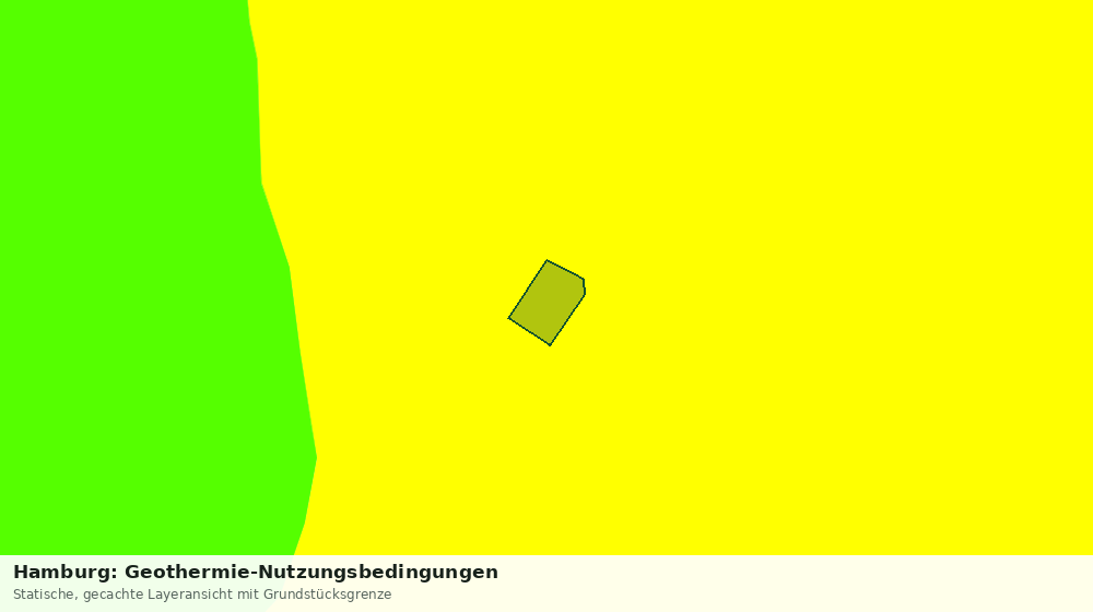 Statische Kartenansicht: Hamburg: Geothermie-Nutzungsbedingungen