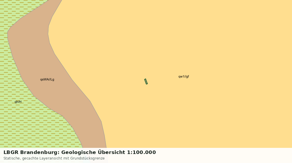 Statische Kartenansicht: LBGR Brandenburg: Geologische Übersicht 1:100.000
