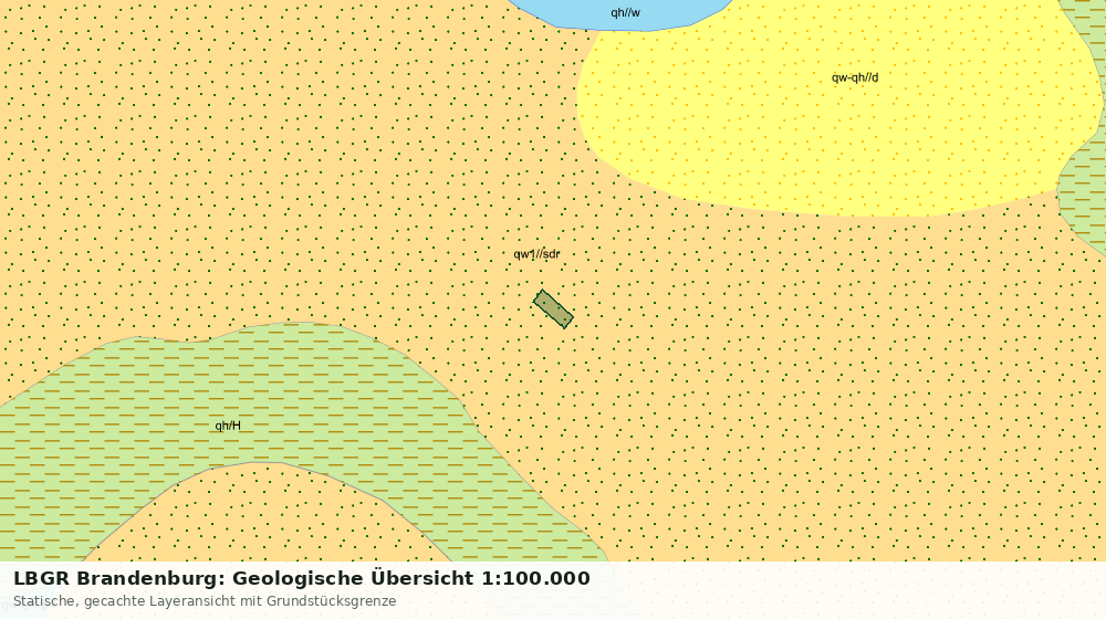 Statische Kartenansicht: LBGR Brandenburg: Geologische Übersicht 1:100.000