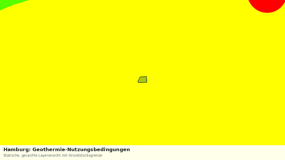 Statische Kartenansicht: Hamburg: Geothermie-Nutzungsbedingungen