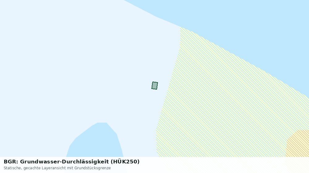 Statische Kartenansicht: BGR: Grundwasser-Durchlässigkeit (HÜK250)