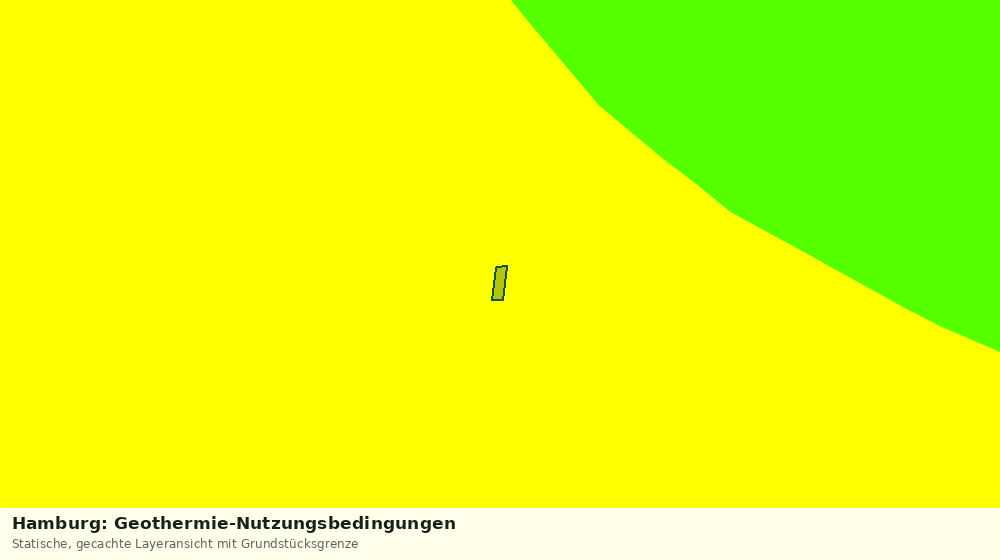 Statische Kartenansicht: Hamburg: Geothermie-Nutzungsbedingungen