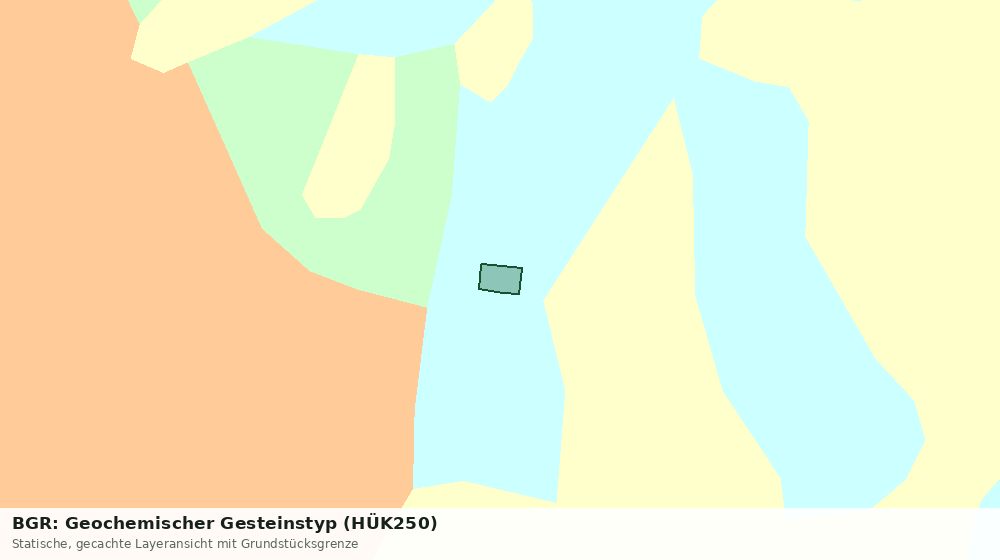 Statische Kartenansicht: BGR: Geochemischer Gesteinstyp (HÜK250)