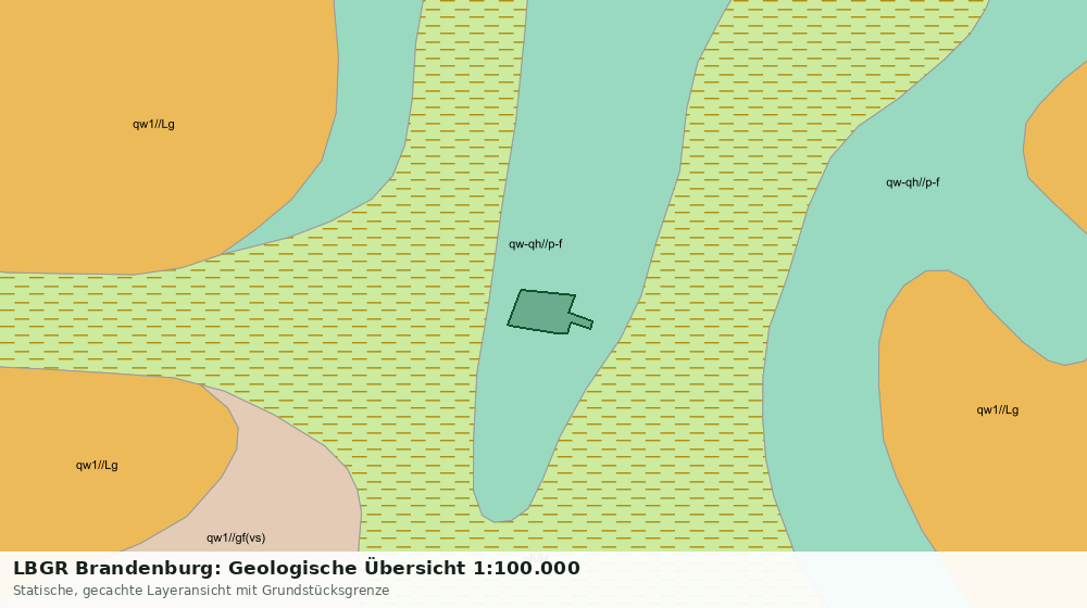 Statische Kartenansicht: LBGR Brandenburg: Geologische Übersicht 1:100.000