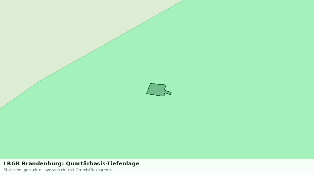 Statische Kartenansicht: LBGR Brandenburg: Quartärbasis-Tiefenlage