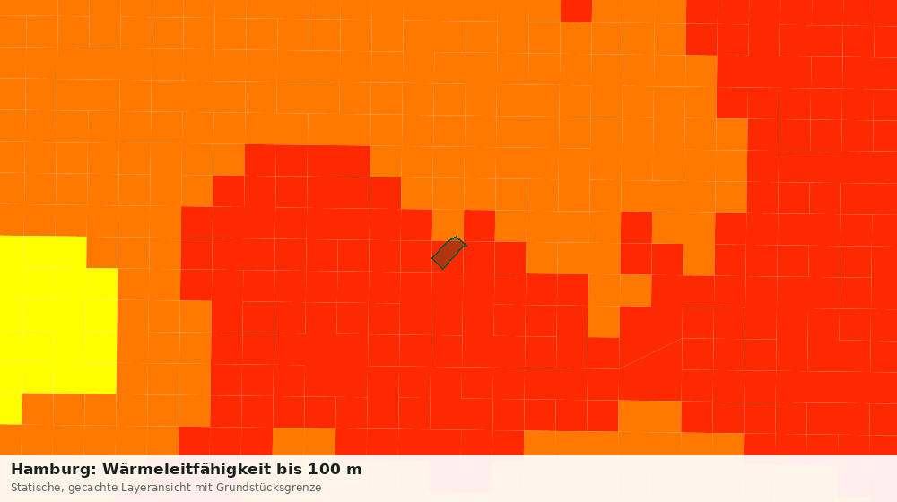 Statische Kartenansicht: Hamburg: Wärmeleitfähigkeit bis 100 m