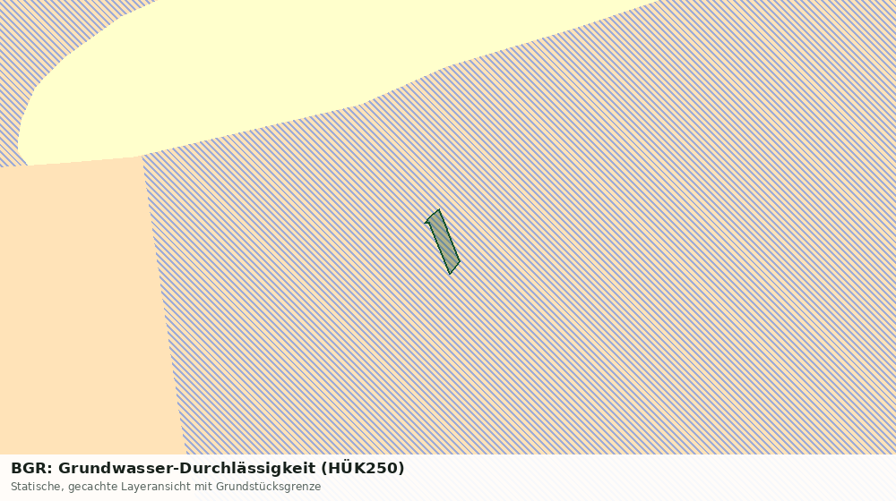 Statische Kartenansicht: BGR: Grundwasser-Durchlässigkeit (HÜK250)