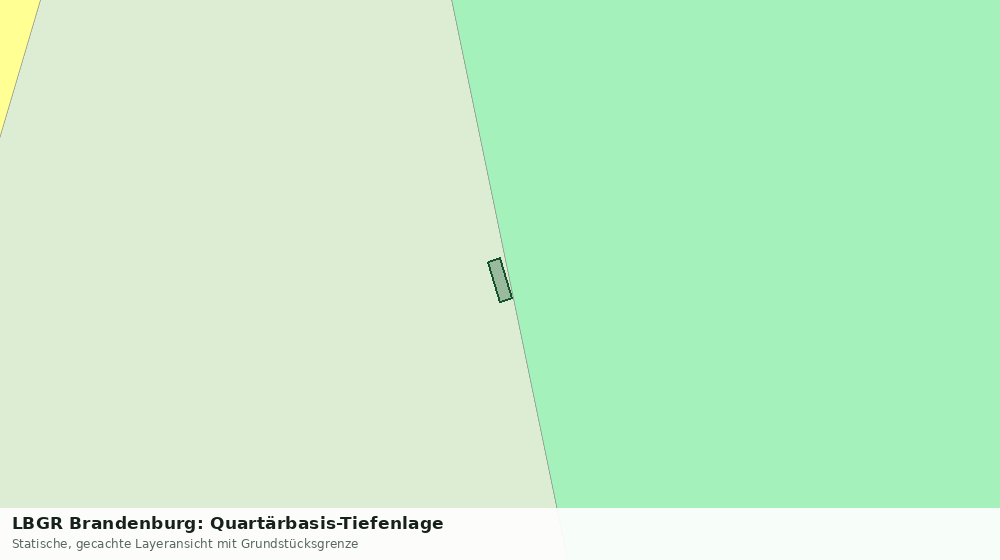 Statische Kartenansicht: LBGR Brandenburg: Quartärbasis-Tiefenlage