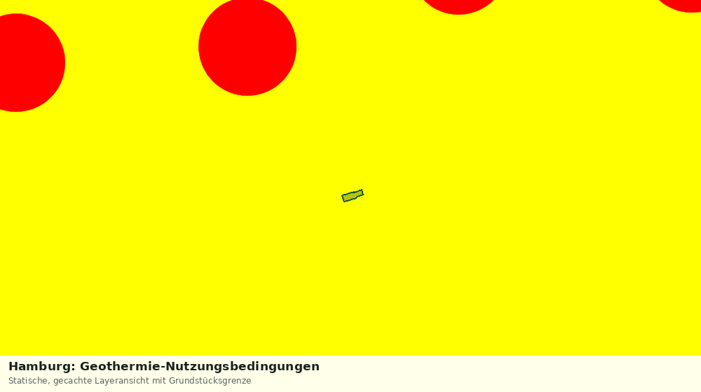 Statische Kartenansicht: Hamburg: Geothermie-Nutzungsbedingungen