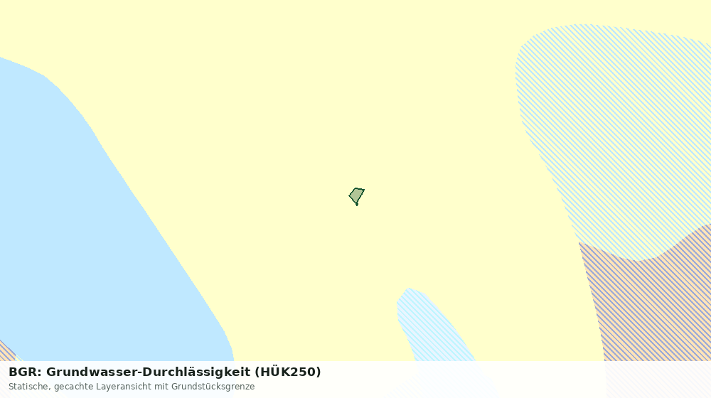 Statische Kartenansicht: BGR: Grundwasser-Durchlässigkeit (HÜK250)