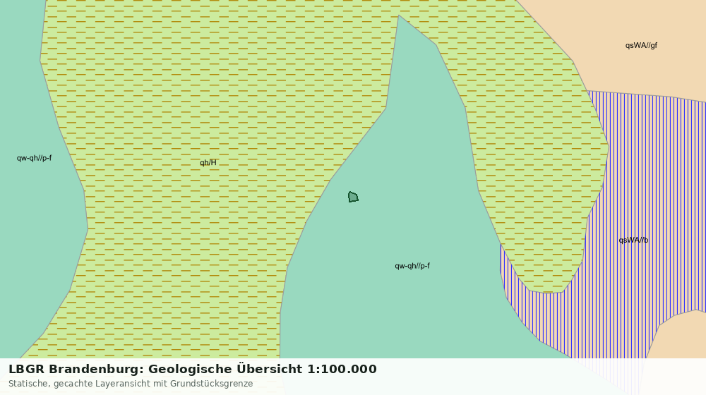 Statische Kartenansicht: LBGR Brandenburg: Geologische Übersicht 1:100.000