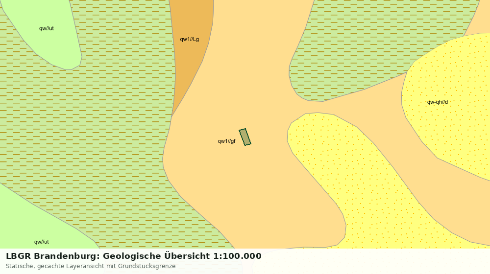Statische Kartenansicht: LBGR Brandenburg: Geologische Übersicht 1:100.000