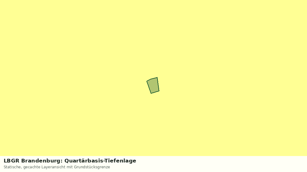 Statische Kartenansicht: LBGR Brandenburg: Quartärbasis-Tiefenlage