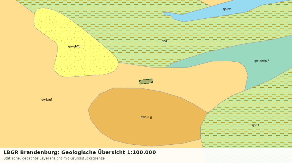 Statische Kartenansicht: LBGR Brandenburg: Geologische Übersicht 1:100.000
