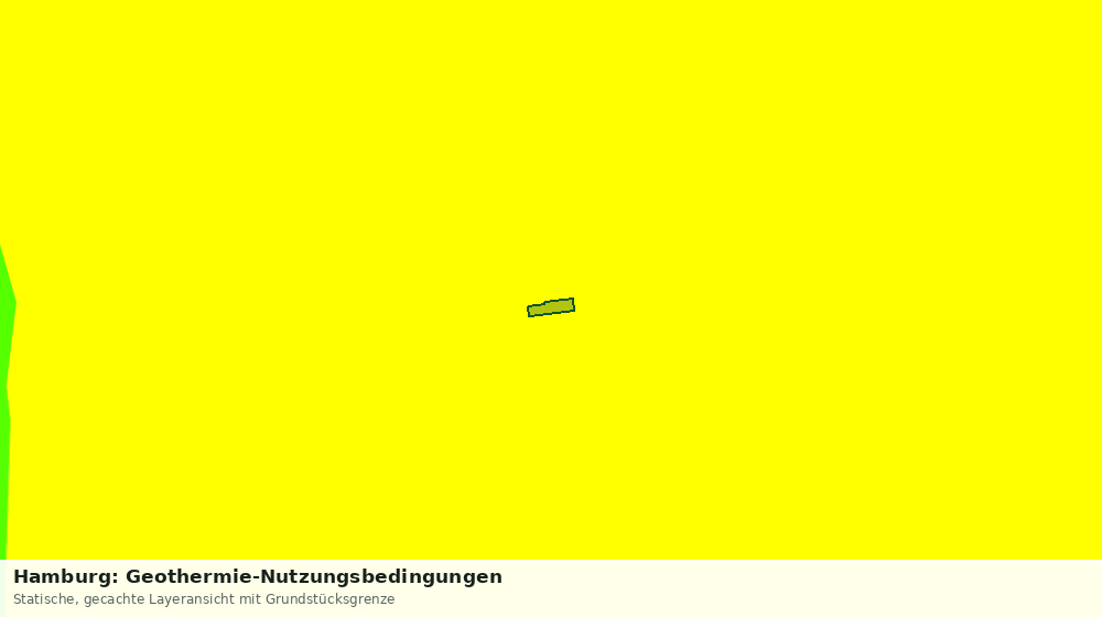 Statische Kartenansicht: Hamburg: Geothermie-Nutzungsbedingungen