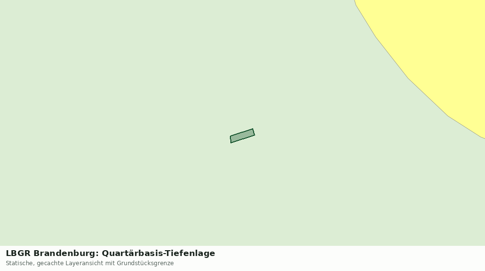 Statische Kartenansicht: LBGR Brandenburg: Quartärbasis-Tiefenlage