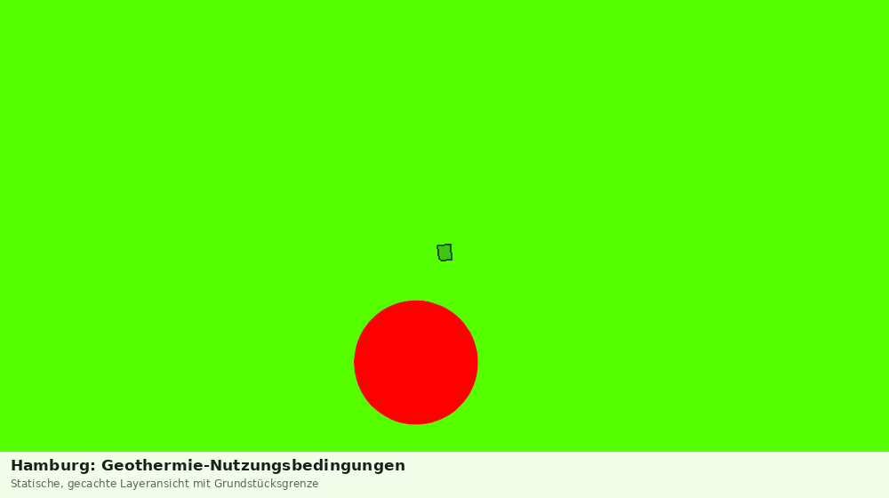 Statische Kartenansicht: Hamburg: Geothermie-Nutzungsbedingungen