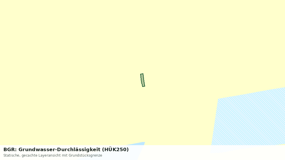Statische Kartenansicht: BGR: Grundwasser-Durchlässigkeit (HÜK250)