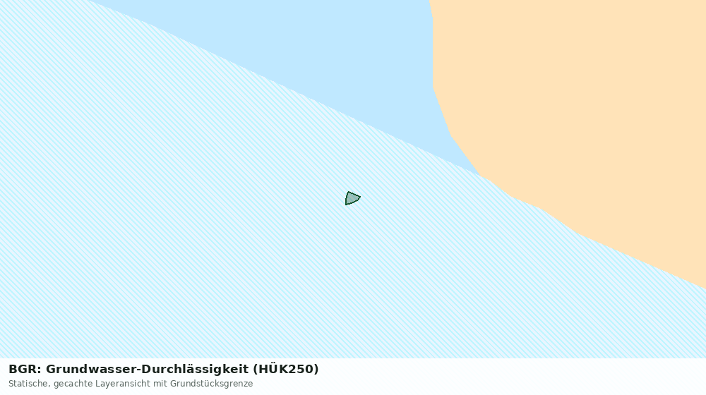 Statische Kartenansicht: BGR: Grundwasser-Durchlässigkeit (HÜK250)