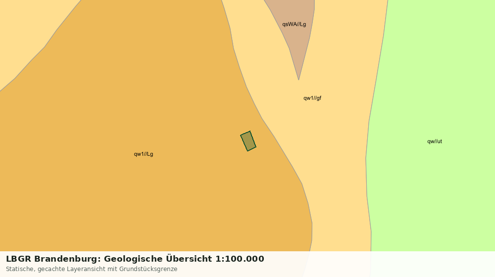 Statische Kartenansicht: LBGR Brandenburg: Geologische Übersicht 1:100.000
