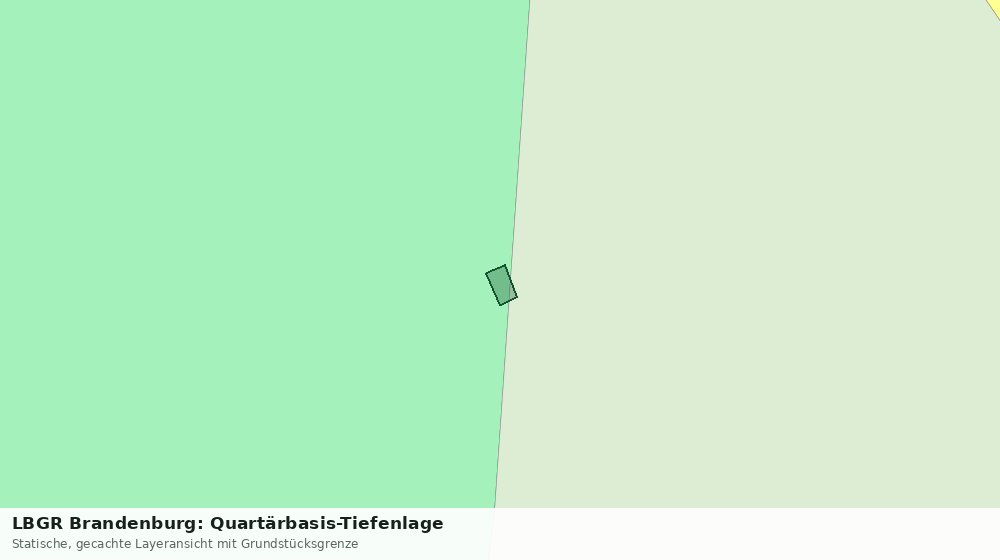 Statische Kartenansicht: LBGR Brandenburg: Quartärbasis-Tiefenlage