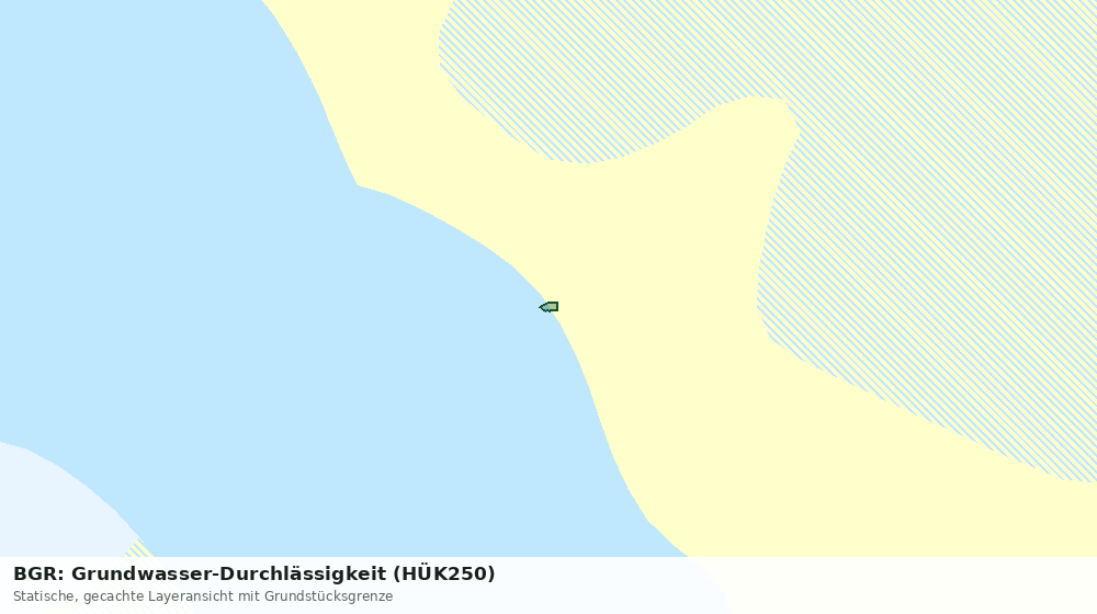 Statische Kartenansicht: BGR: Grundwasser-Durchlässigkeit (HÜK250)