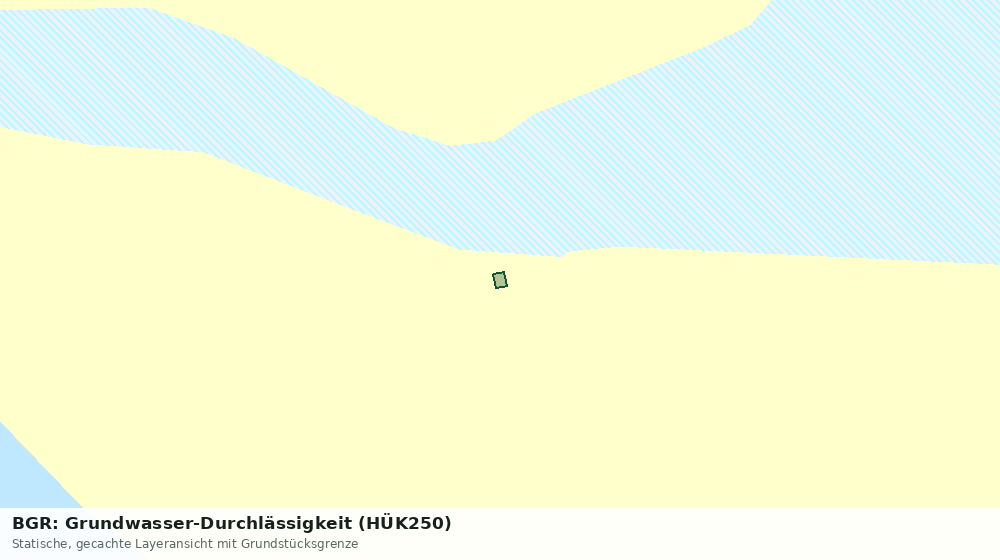 Statische Kartenansicht: BGR: Grundwasser-Durchlässigkeit (HÜK250)