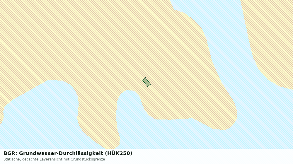 Statische Kartenansicht: BGR: Grundwasser-Durchlässigkeit (HÜK250)