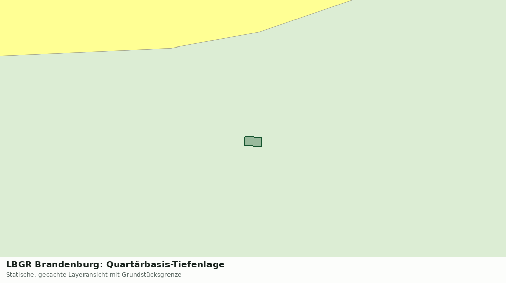 Statische Kartenansicht: LBGR Brandenburg: Quartärbasis-Tiefenlage