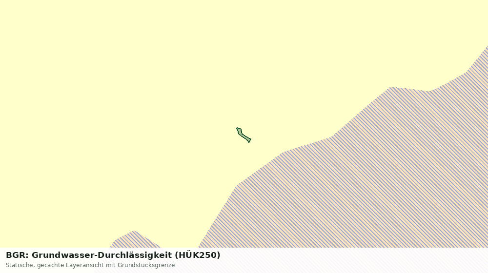 Statische Kartenansicht: BGR: Grundwasser-Durchlässigkeit (HÜK250)