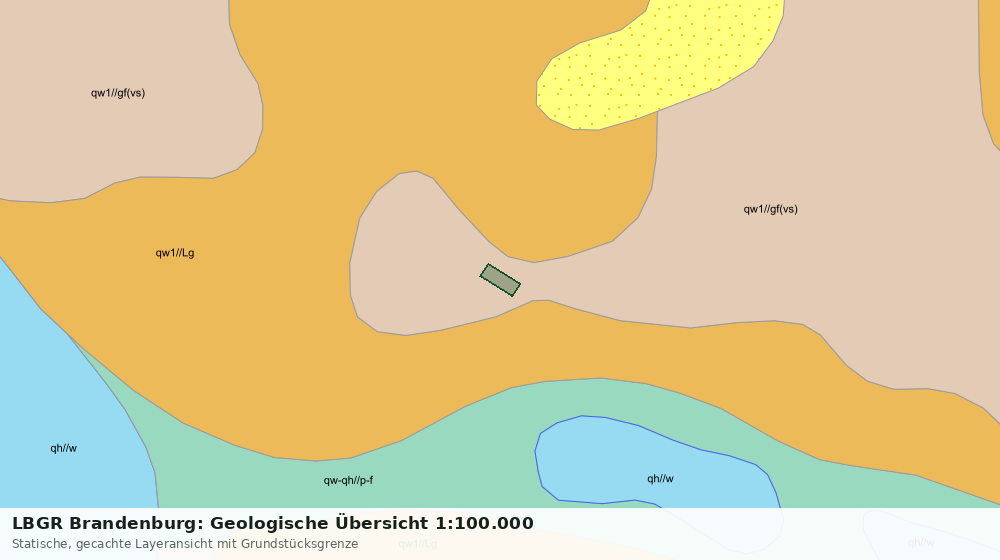 Statische Kartenansicht: LBGR Brandenburg: Geologische Übersicht 1:100.000