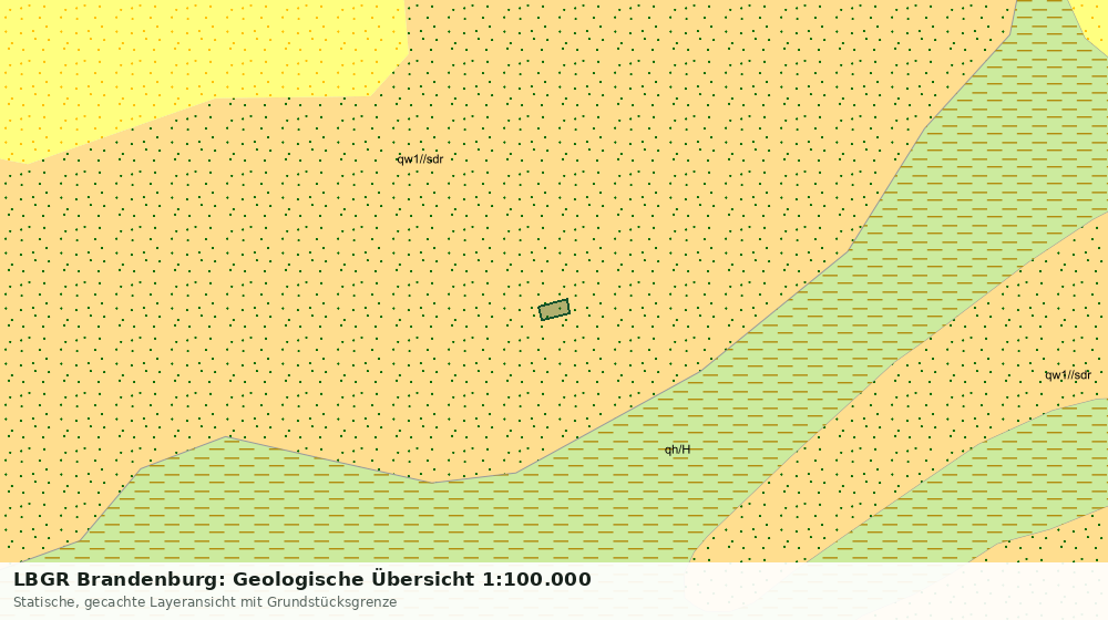 Statische Kartenansicht: LBGR Brandenburg: Geologische Übersicht 1:100.000