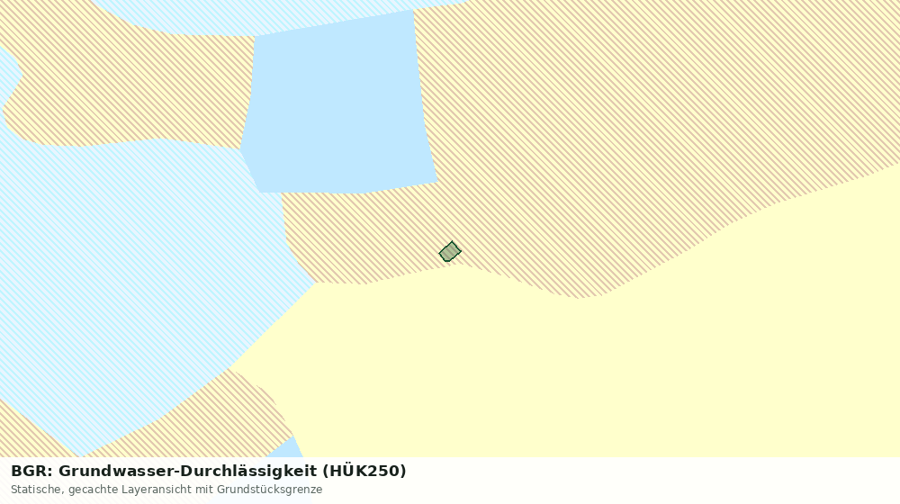 Statische Kartenansicht: BGR: Grundwasser-Durchlässigkeit (HÜK250)