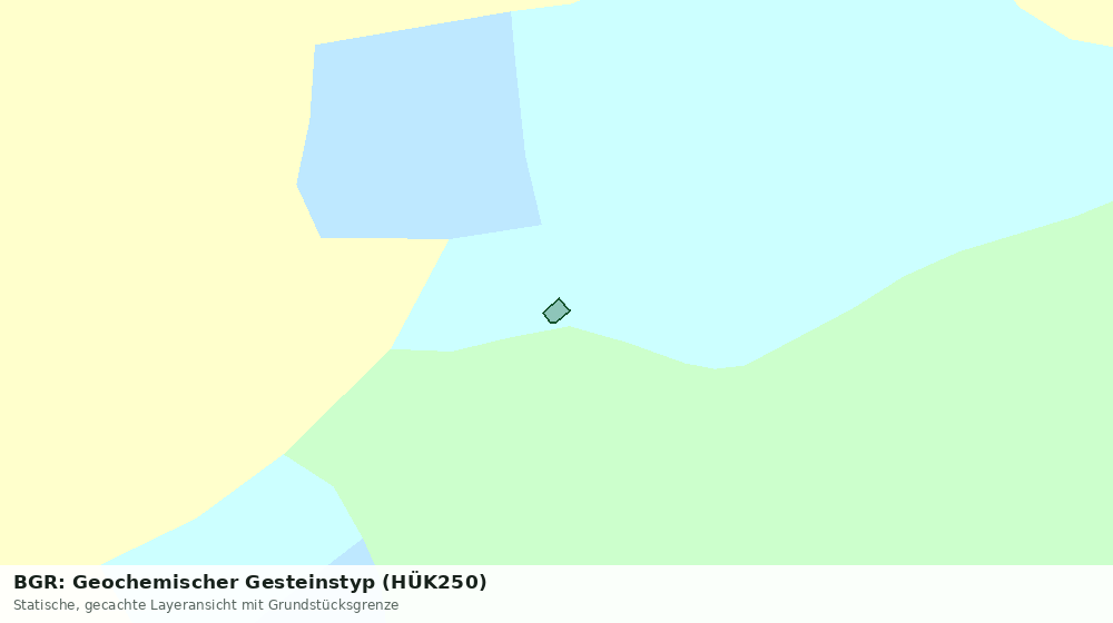 Statische Kartenansicht: BGR: Geochemischer Gesteinstyp (HÜK250)