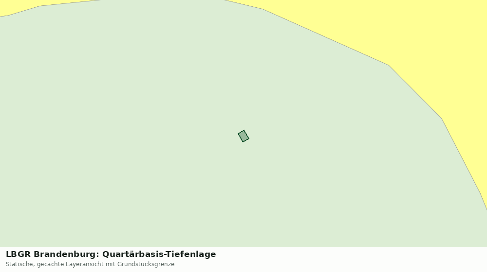 Statische Kartenansicht: LBGR Brandenburg: Quartärbasis-Tiefenlage