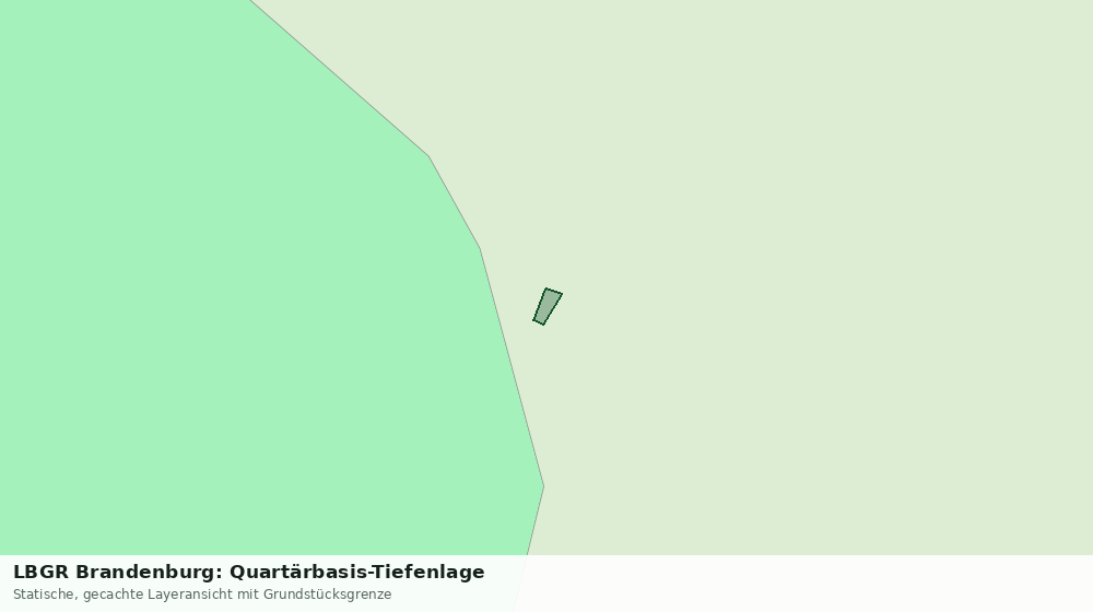 Statische Kartenansicht: LBGR Brandenburg: Quartärbasis-Tiefenlage